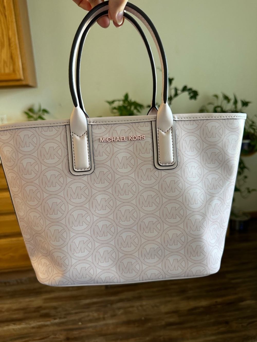 Michael Kors Light Pink MK Logo Tote